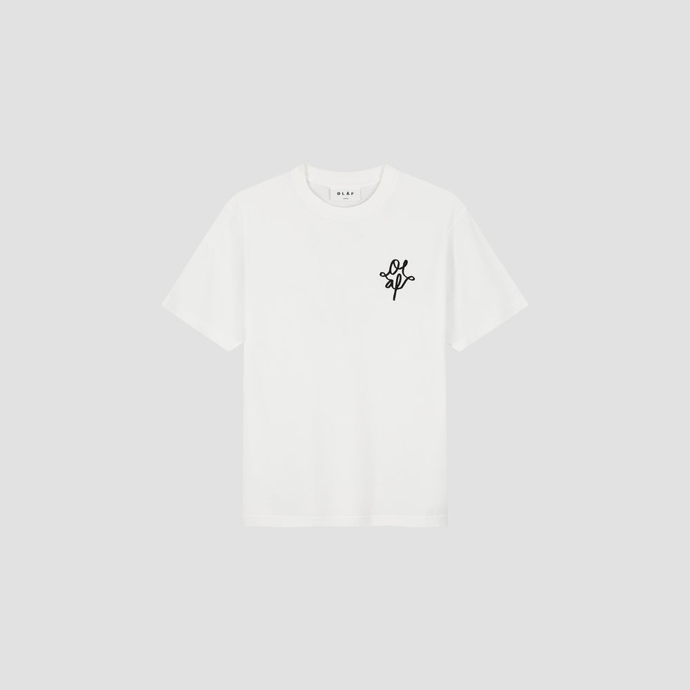 Embroidered Crewneck T-shirt - White