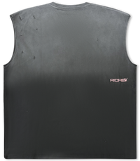 Graphic Ombre Tank Top - Grey Ombre