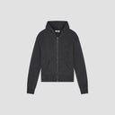 ZIP KNITTED HOODIE van OLAF HUSSEIN in de kleur grijs — afbeelding 1 van 2