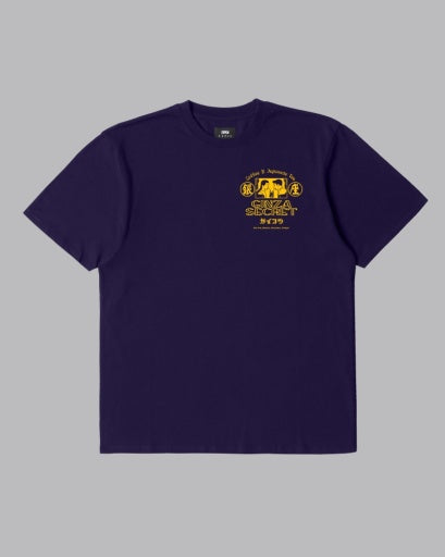 Oversized Graphic Crewneck T-Shirt - Navy