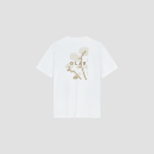 Pixelated Back Graphic T-Shirt - White