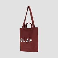 Embroidered Logo Tote Bag - Rust
