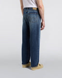 Washed Denim Relaxed Jeans - Washed Blue Denim