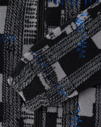 Abstract Pattern Fleece Jacket - Multi