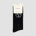 Patterned Crew Socks - Black