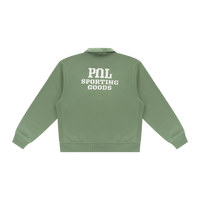 Polo Collar Sweatshirt - Light Green