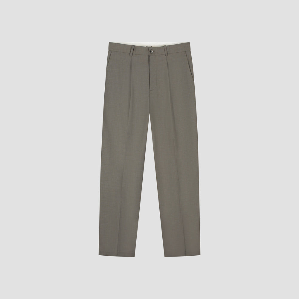Pleated Trouser Pants - Taupe
