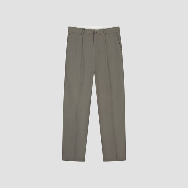 Pleated Trouser Pants - Taupe