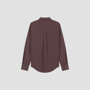 Collared Button-Up Shirt - Dark Brown