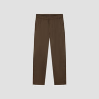 Relaxed Fit Drawstring Trousers - Brown