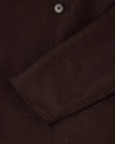 Single Breasted Trench Coat - Dark Brown