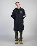 Longline Logo Coach Jacket - Navy