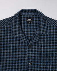 Checked Camp Collar Shirt - Navy Check