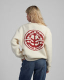 Plain Knit Crewneck Sweater - Cream