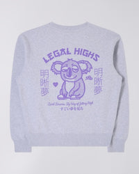 Graphic Crewneck Sweatshirt - Light Grey