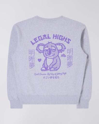 Graphic Crewneck Sweatshirt - Light Grey