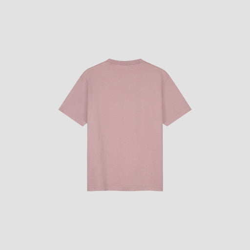 Embroidered Logo Crewneck T-shirt - Mauve