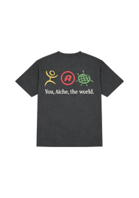 Washed Short Sleeve T-Shirt - Charcoal