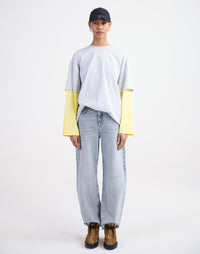 Stieglitz Stan Skate Double Longsleeve Yellow