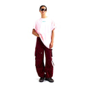 Basic Worn-out Oversized T-shirt van Stieglitz in de kleur roze — afbeelding 1 van 5