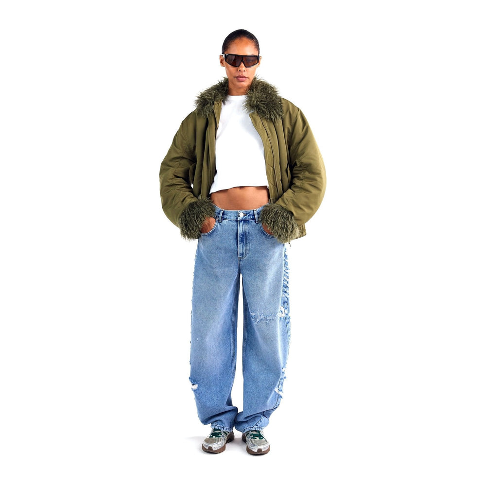 Liona Balloon Jeans van Stieglitz in de kleur blauw — afbeelding 1 van 6